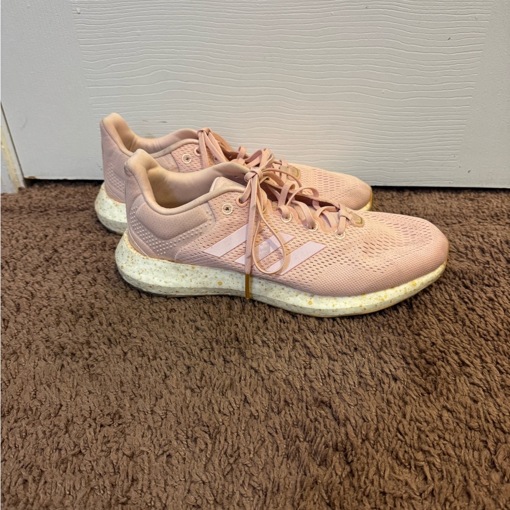 Adidas Pure boost 21 Blush Pink Running Sneakers Shoes Size 9 - Picture 2 of 10